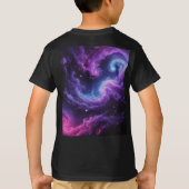Cosmic Galaxy Nebula Abstract Space Art Design Tシャツ (裏面)