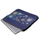 Cosmic Galaxy Star Dust Map Laptop Protective Case ラップトップスリーブ (正面下部)