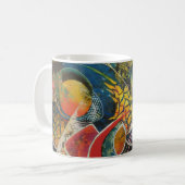Cosmic Garden Abstract Art Coffee Mug コーヒーマグカップ (正面左)
