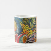 Cosmic Garden Abstract Art Coffee Mug コーヒーマグカップ (中央)