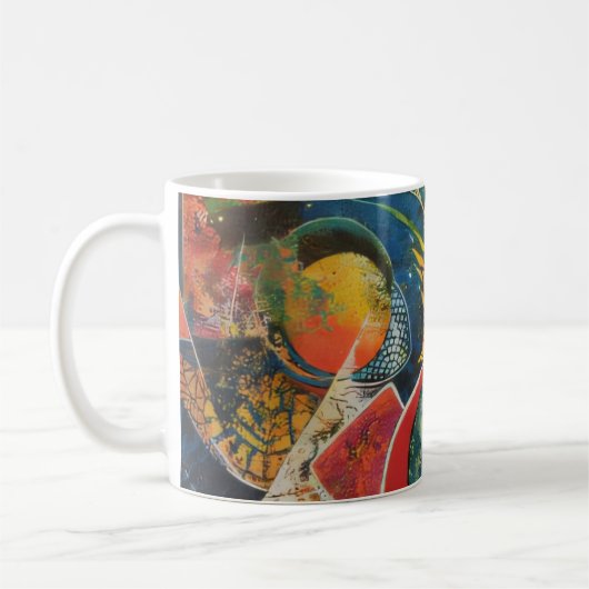 Cosmic Garden Abstract Art Coffee Mug コーヒーマグカップ (左)