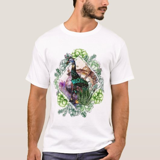 Cosmic Giraffe – タイムトラベル、スカル、 Tシャツ (正面)