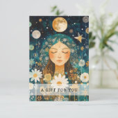 Cosmic Girl Boho Moon Gift Certificate (スタンド正面)