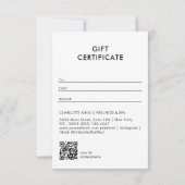 Cosmic Girl Boho Moon QR Code Gift Certificate (裏面)