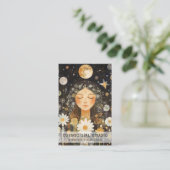 Cosmic Girl Boho Moon Salon Appointment Card 予約カード (スタンド正面)