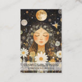 Cosmic Girl Boho Moon Salon Appointment Card 予約カード (正面)