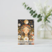 Cosmic Girl Boho Moon Salon Appointment Card 予約カード (スタンド正面)