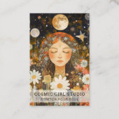 Cosmic Girl Boho Moon Salon Appointment Card 予約カード (正面)