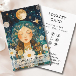Cosmic Girl Boho Moon Salon Loyalty 名刺