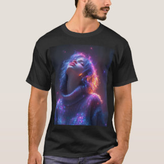 : "Cosmic Glow Graphic Tee – 未来的ファッションSt Tシャツ