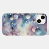 Cosmic Glow: Holographic Starry Phone Case Case-Mate iPhoneケース (裏面 (横))