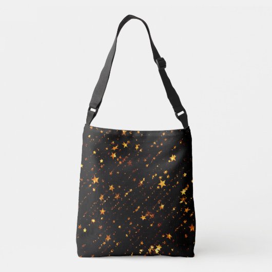 Cosmic Gold Star Crossbody Tote Stylish Bag  クロスボディバッグ (裏面)