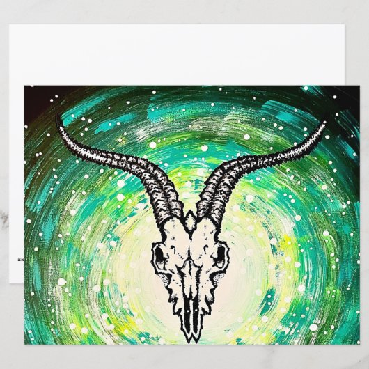 cosmic goth skull art (正面/裏面)