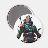 Cosmic Hero:カスタマイズ可能な宇宙をテーマにした商品 マグネット (正面/裏面)