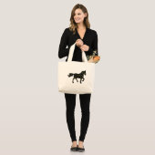 Cosmic Horse Sign Tote Bag ラージトートバッグ (正面(モデル))