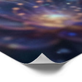 Cosmic Hummingbird Star Bloom ポスター (角)