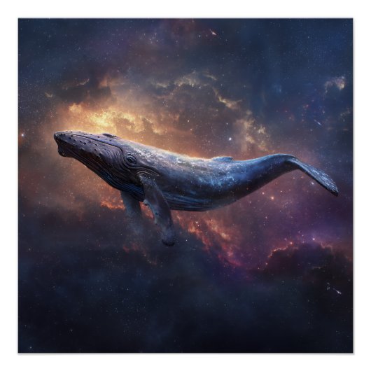 Cosmic Humpback Whale ポスター (正面)