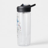 Cosmic Hydration October Birth Flower Water Bottle ウォーターボトル (左面)