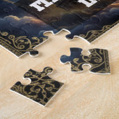 Cosmic Italy Roman Colosseum Celestial Art ジグソーパズル (側面)