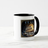Cosmic Italy Roman Colosseum Celestial Art マグカップ (正面右)