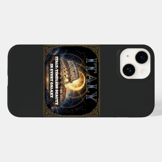 Cosmic Italy Roman Colosseum Celestial Art Case-Mate iPhoneケース (裏面 (横))