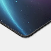 Cosmic Light Collision Abstract Glowing Space デスクマット (コーナー)