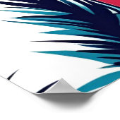 Cosmic Lion – Astronaut Helmet Poster | Bold Space ポスター (角)