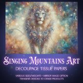 Cosmic Lion King Decoupage 薄葉紙