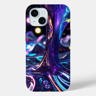 Cosmic & Liquid Art Phoneケース iPhone 15ケース