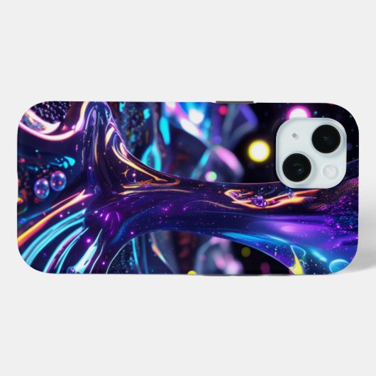 Cosmic & Liquid Art Phoneケース Case-Mate iPhoneケース (裏面 (横))
