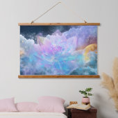 Cosmic Lotus Flower 吊り下げ型タペストリー (寝室)