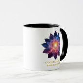 Cosmic Lotus Flower | Galaxy Bloom Energy マグカップ (正面右)