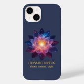 Cosmic Lotus Flower | Galaxy Bloom Energy Case-Mate iPhoneケース (裏面)