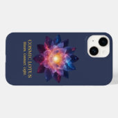 Cosmic Lotus Flower | Galaxy Bloom Energy Case-Mate iPhoneケース (裏面 (横))