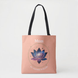Cosmic Lotus Flower Mom Bloom トートバッグ