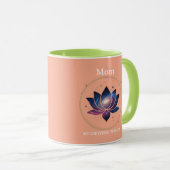 Cosmic Lotus Flower Mom Bloom マグカップ (正面右)
