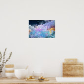 Cosmic Lotus Flower Poster ポスター (キッチン)