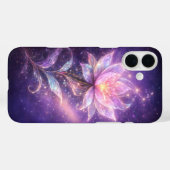 Cosmic Lotus Flower with Galaxy Glow Case-Mate iPhoneケース (裏面 (横))