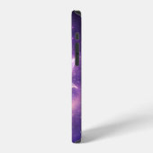 Cosmic Lotus Flower with Galaxy Glow iPhoneケース (左側面)