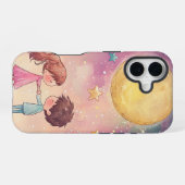 Cosmic Love: Anime Starry Night Phone Case iPhone 16ケース (裏面横)