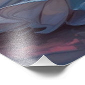 Cosmic Love Embrace Vibrant Couple Art フォトプリント (角)