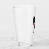 Cosmic Love Story Heart with Lovers and Fox Art タンブラーグラス (右)