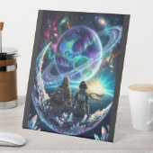 Cosmic Lovers Galaxy Planet Fantasy Acrylic Print 台座サイン (インサイチュ)