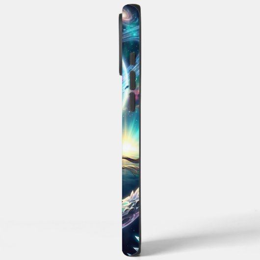 Cosmic Lovers Galaxy Planet Fantasy Acrylic Print Case-Mate iPhoneケース (裏面 / 左)