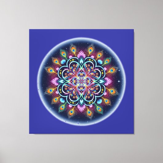 Cosmic Mandala Canvas Wall Art キャンバスプリント (正面)