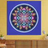 Cosmic Mandala Canvas Wall Art キャンバスプリント (インサイチュ (リビング))