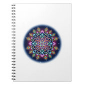 Cosmic Mandala Spiral Notebook ノートブック (正面)