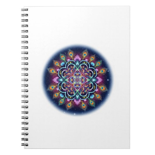 Cosmic Mandala Spiral Notebook ノートブック (正面)