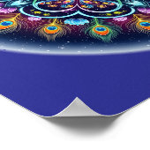 Cosmic Mandala Wall Art Poster ポスター (角)