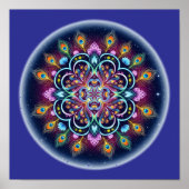 Cosmic Mandala Wall Art Poster ポスター (正面)
